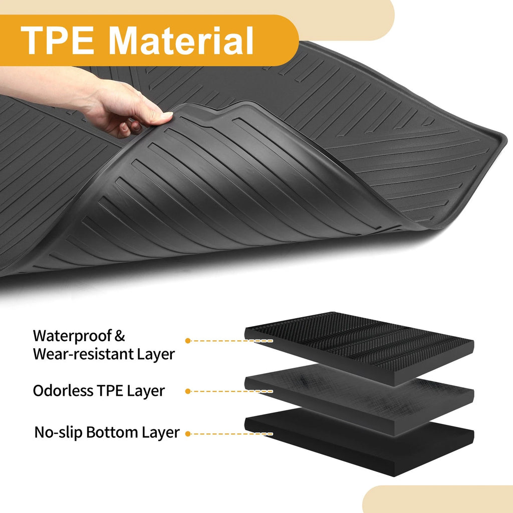 Cargo Liner Rear Trunk Mat for Toyota Corolla Cross (2021–2024) TPE Stripe