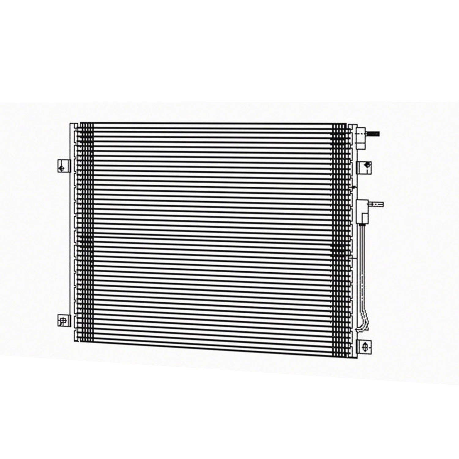 A/C Condenser Replacement Repair Part for Dodge Durango (2000–2003)
