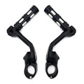 5" Black Foot Peg Kit for Honda GoldWing/Yamaha Roadstar (1.25" Engine Guard)