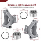 Set of 2 Rear Left & Right Wheel Carriers w/Bearings for Polaris RZR 800 S (2008–2014)