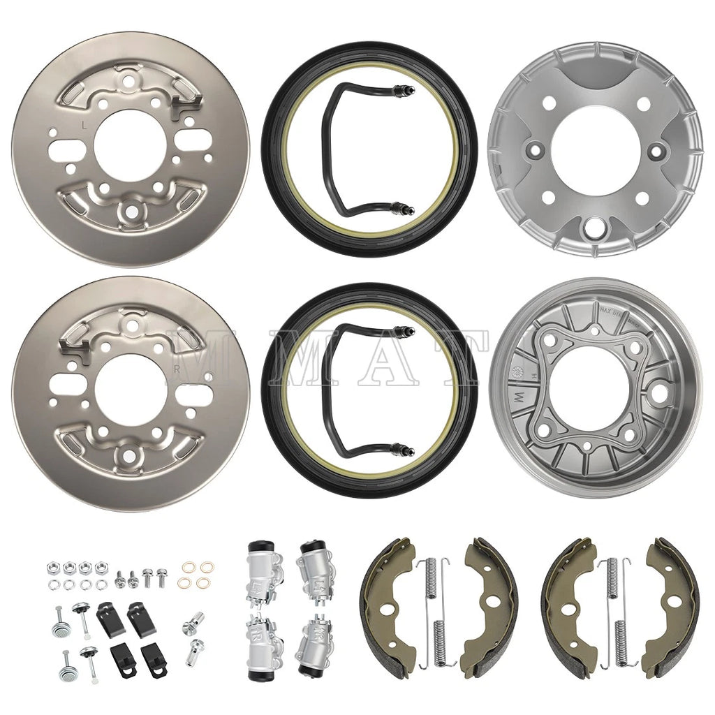 Front Brake Drum Wheel Cylinder Shoes Kit for Honda Rancher 350 TRX350 (2000–2003)