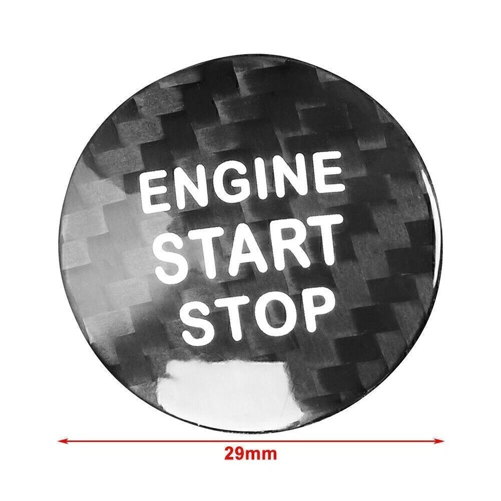 2X Carbon Fiber Engine Start Stop Button Cover for Lexus IS ES GS NX RX LX