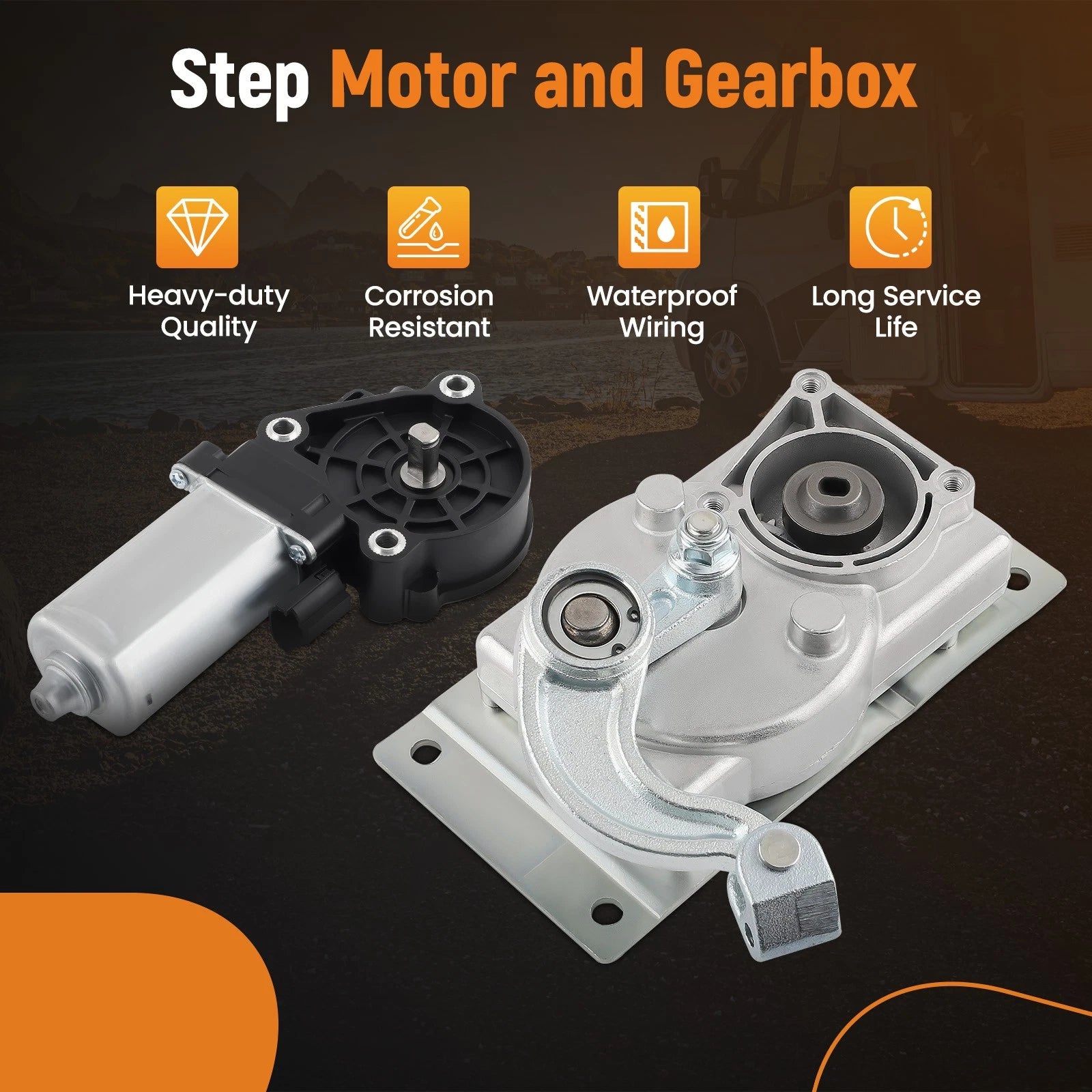 RV Gear Box Linkage for Kwikee Electric Steps (2010–2012)