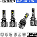 H11 9005 LED Headlight Bulbs for NOVSIGHT (6500K, 100000LM)