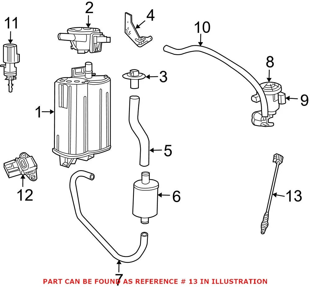 Oxygen Sensor for Dodge Dakota, Ram 1500, 2500, Jeep Liberty (2005–2010)