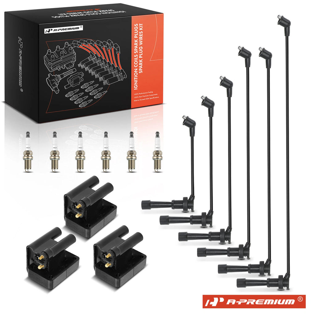 3x Ignition Coil & 6x Iridium Spark Plug Set for Dodge 