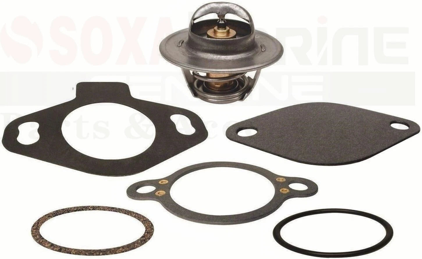 160° Thermostat Kit for Mercruiser V6 & V8 4.3 5.0 5.7 7.4 8.2 L (807252Q5)