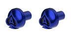 Air Valve Knobs Screw-In Indigo Blue Front Pair for Kenworth Peterbilt (2010–2025)