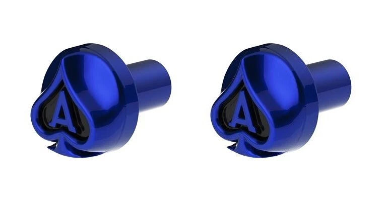 Air Valve Knobs Screw-In Indigo Blue Front Pair for Kenworth Peterbilt (2010–2025)