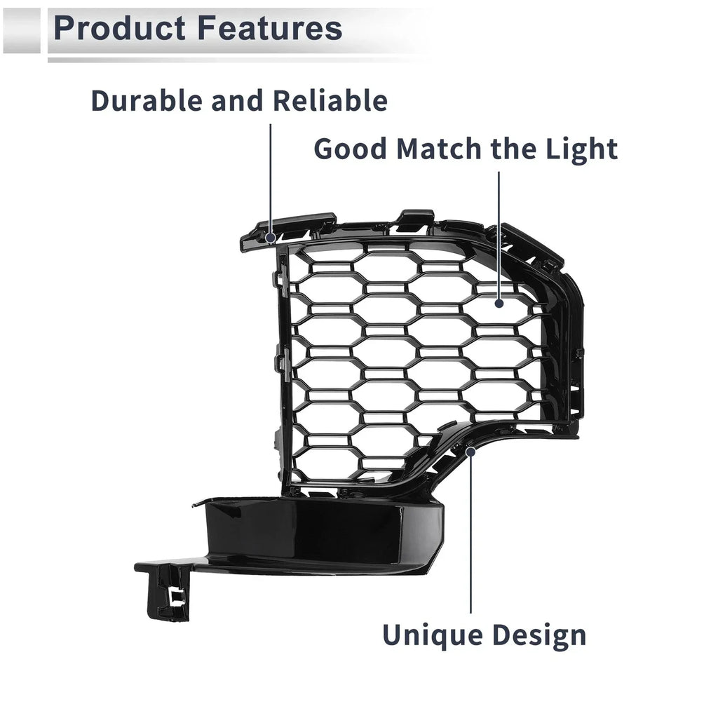 1x Front Left Fog Light Grill for BMW X5 Black (2019-2022)