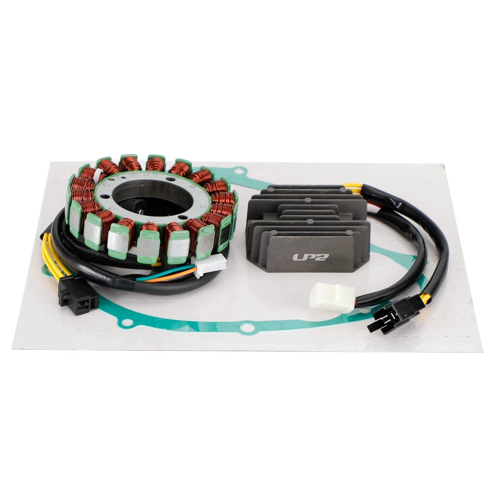 Magneto Stator + Voltage Rectifier + Gasket for Suzuki Boulevard S40 (2005–2019)