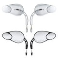 Black/Chrome Rear-View Mirrors for Harley Softail, Touring, Sportster 883-1200