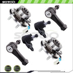 Ball Joints & Tie Rod End with Wheel Hub Bearing for Chevrolet Equinox (2007–2009)