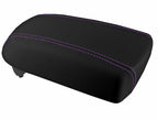 Console Lid Pull Over Cover Leather for Kia Sportage (2011–2016) Purple Stitch