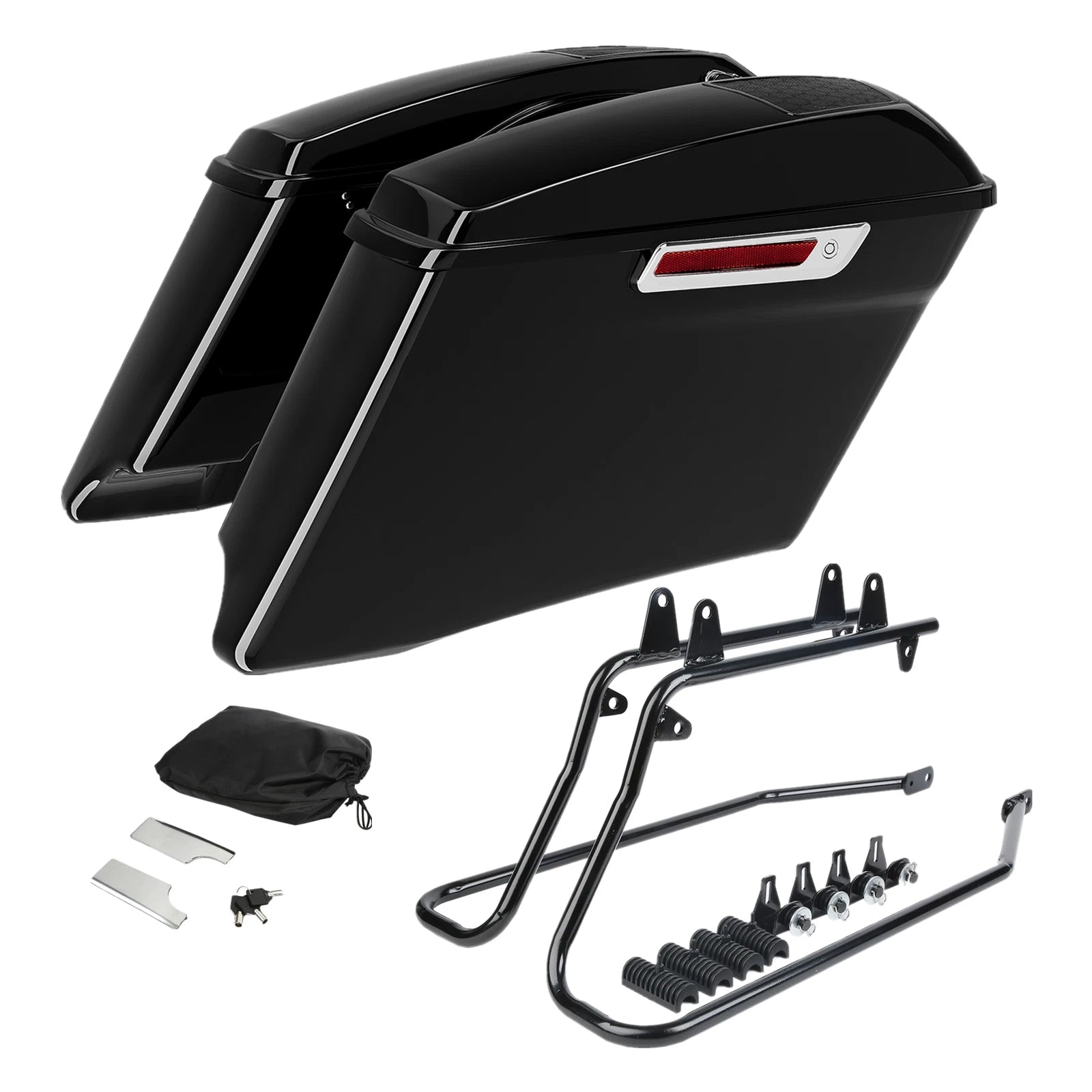 Saddlebag Speaker Lids & Conversion Brackets for Harley Softail (1984–2017)