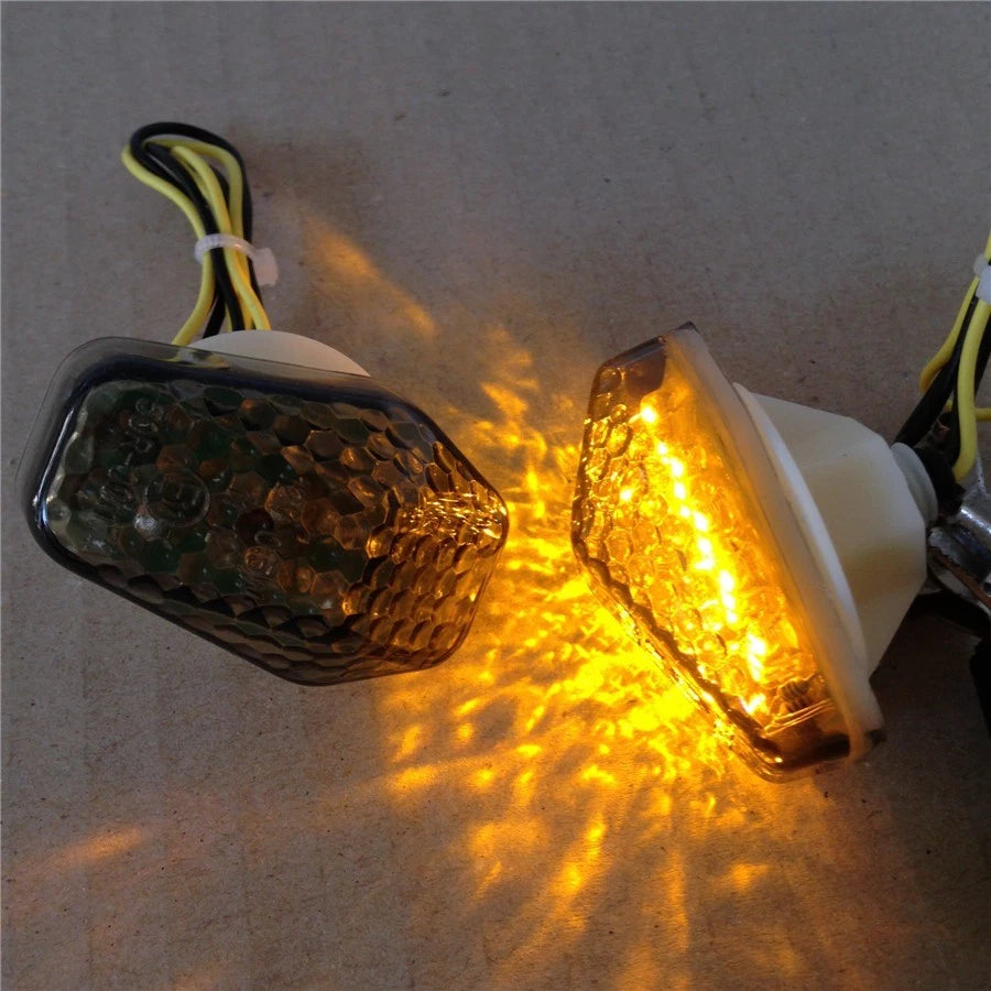 Smoke Flush Mount LED Turn Signals for Suzuki GSXR 600 750 (2001–2005)