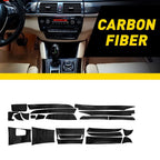 3D Carbon Fiber Decor Kit Trim Stickers for BMW X5/X6 E70/E71 (2008–2014)