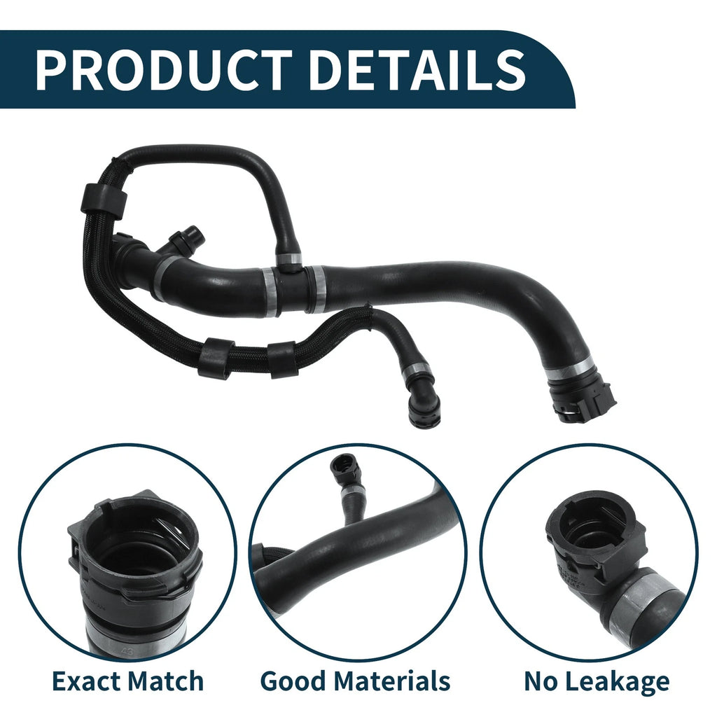 Radiator Hose for BMW 1 Series (2015) No. 17128662832 Rubber Coolant Pipe
