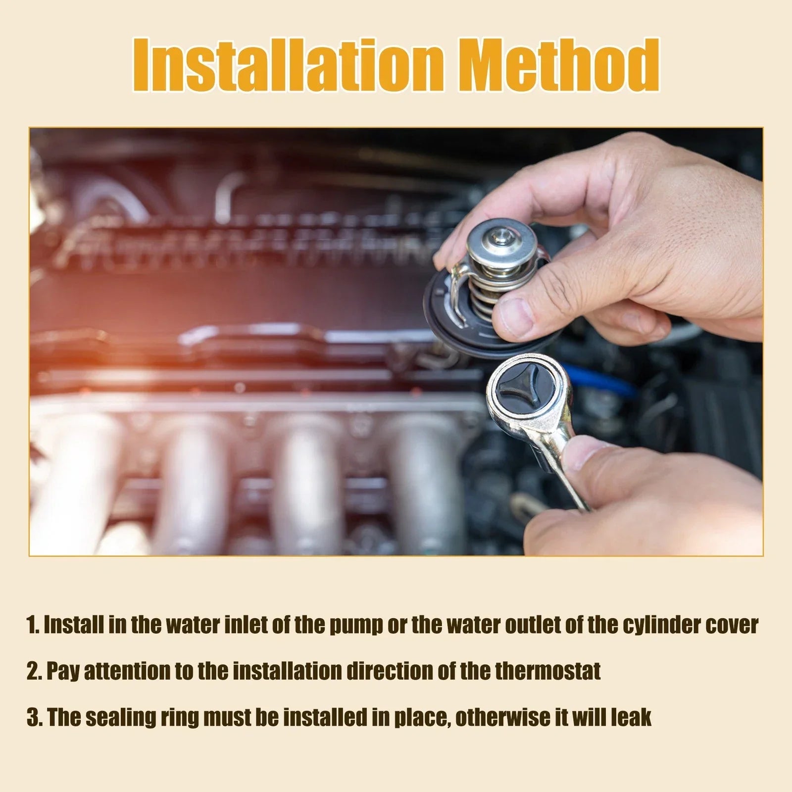 Engine Coolant Thermostat Housing for Chevrolet Sonic 1.4L (2012-2020)