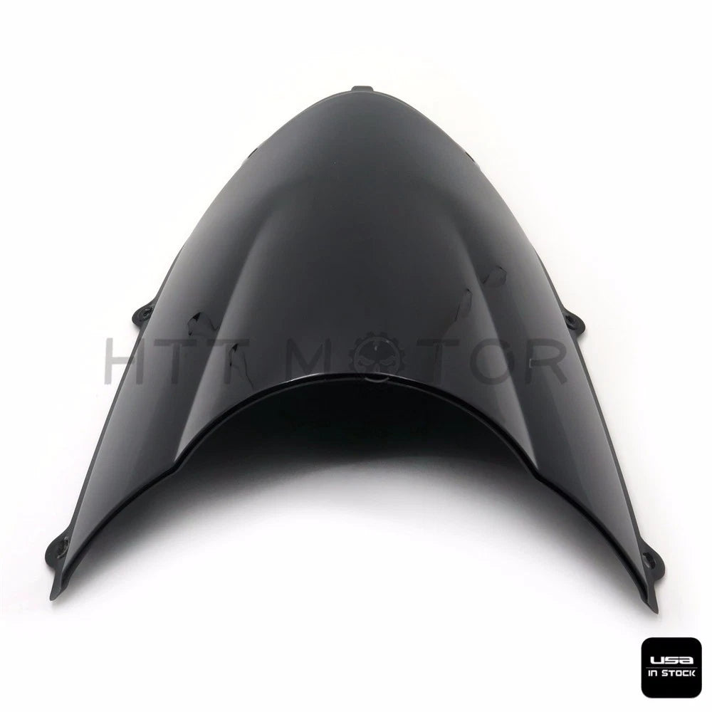 Smoke Black Double Bubble Windscreen for Kawasaki ZX10R (2004–2005)