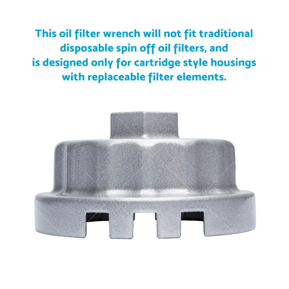 Oil Filter Wrench Cap Tool for Toyota RAV4 Camry 4Runner Kluger (2000–2023)