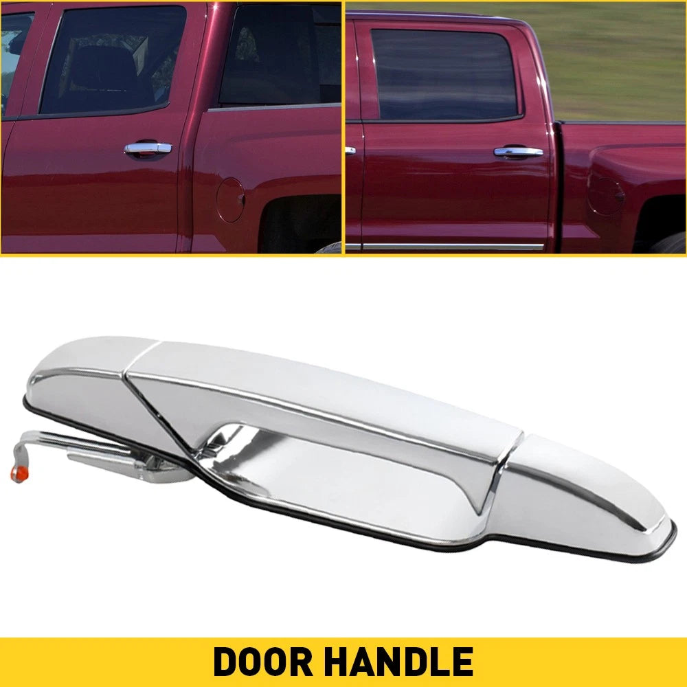 Chrome Rear Driver Left Door Handle for Cadillac Escalade, Silverado (2007–2013)