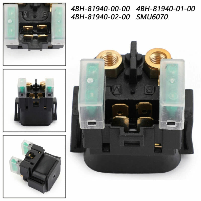 Starter Relay Solenoid Switch for Yamaha FZ6 (2006–2008) SMU6070 4BH-81940-02-00