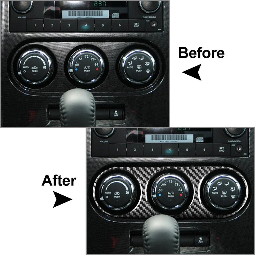 Carbon Fiber A/C Switch Panel Cover for Dodge Challenger (2008-2014)