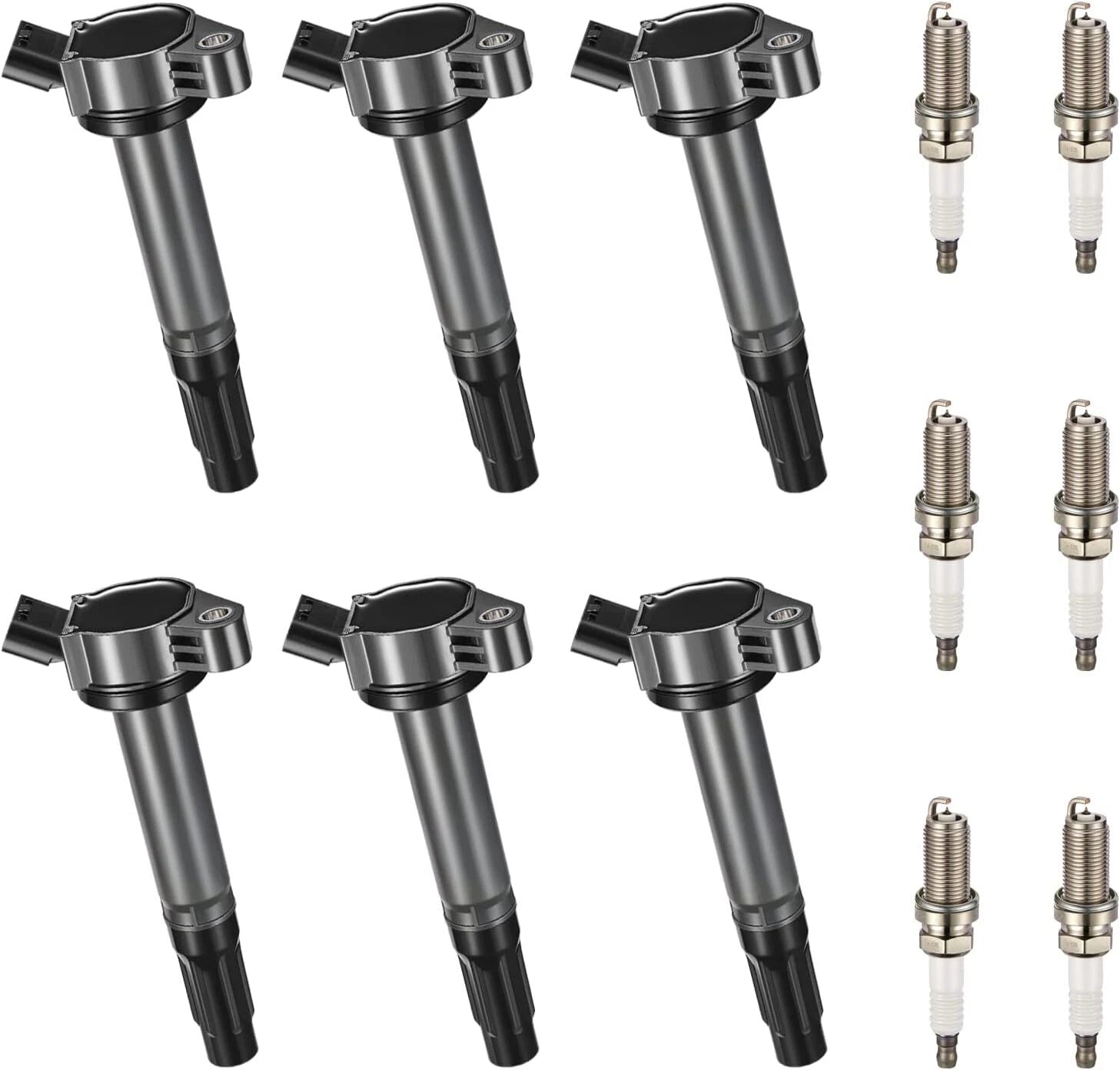 Set of 6 Ignition Coils & Iridium Spark Plugs for Toyota Avalon (2005–2018)