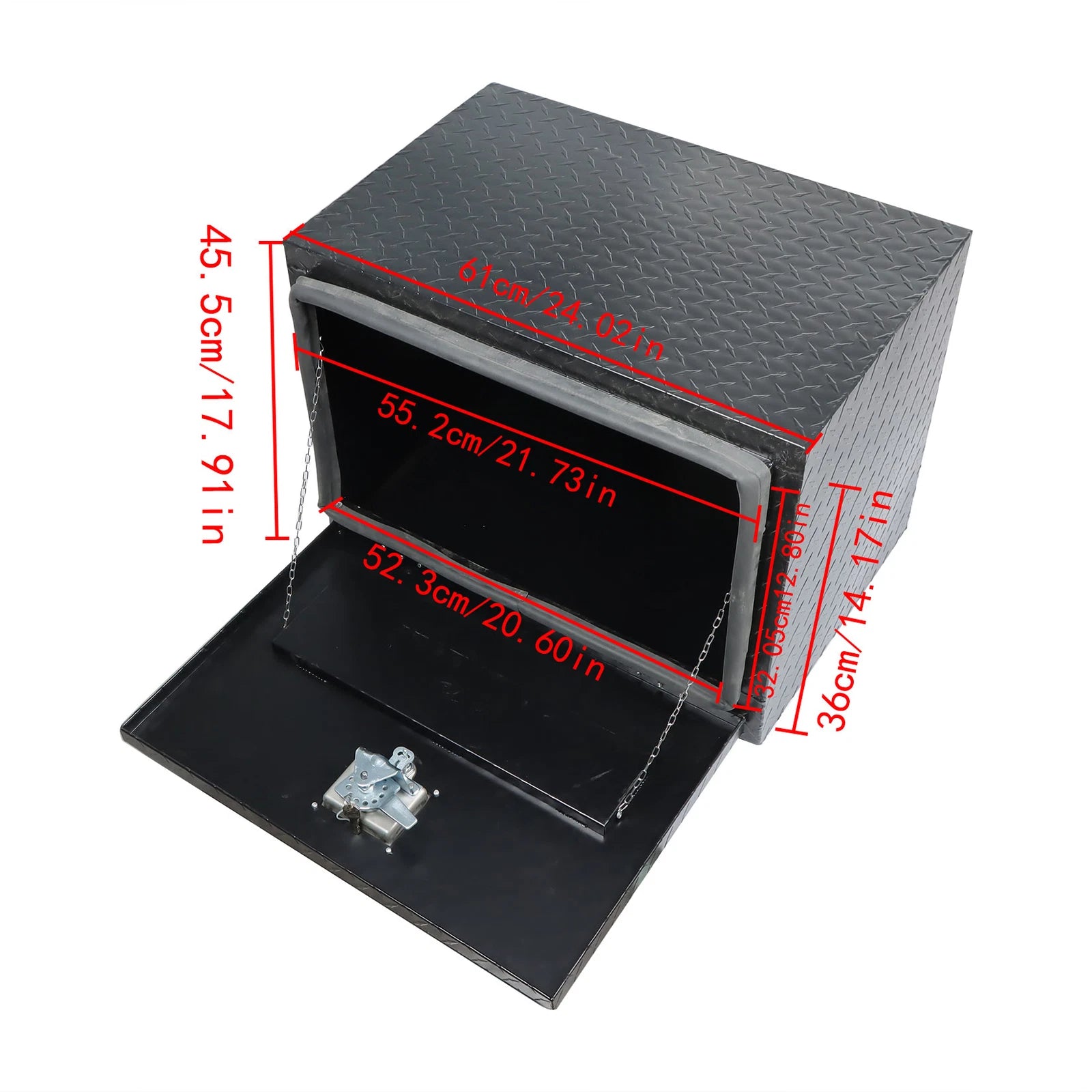 24 Inch Aluminum Diamond Plate Underbody Tool Box for Trucks (YYYY–YYYY)