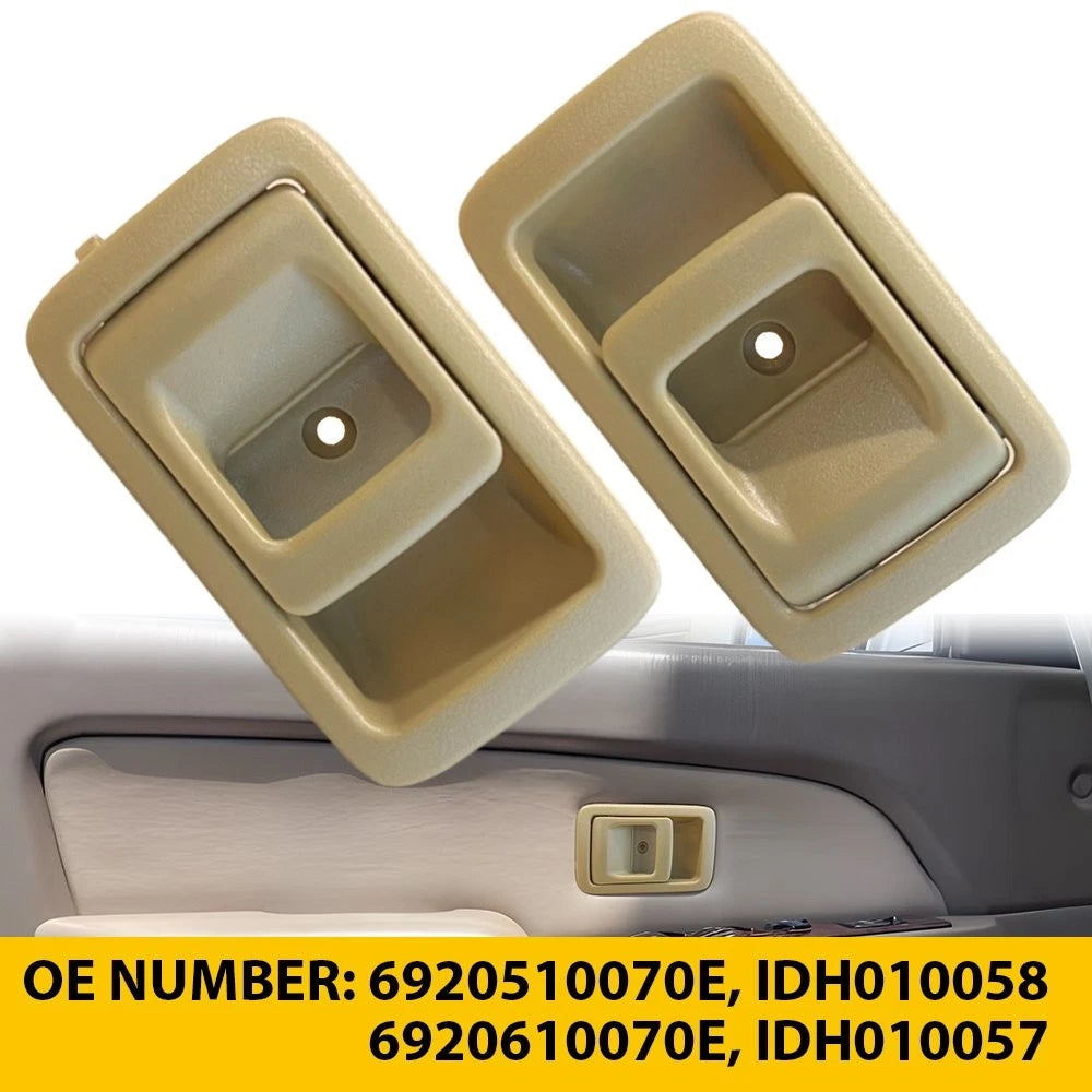 Set of 2 Interior Door Handles Beige for Toyota Tacoma (2001–2004) & Camry (1987–1991)