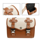 Side Saddlebag Tool Bag for Motorbike (Color Matching, Brown)
