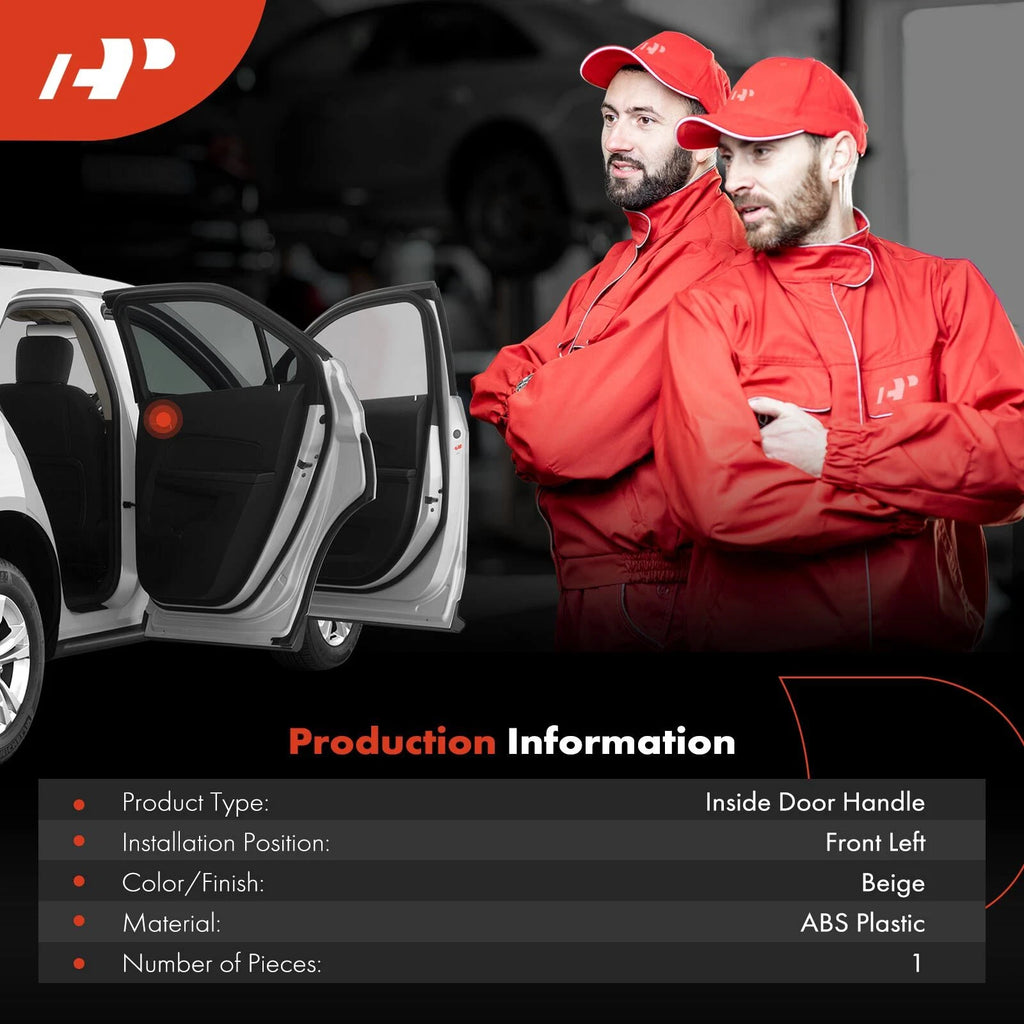 Front Left Beige Interior Door Handle for Nissan Quest (2006-2009)