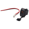 Dual USB Charger Rocker Switch with LED for QC3.0 (Universal Fit)