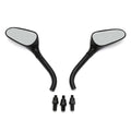 Universal Custom Small Motorcycle Mirrors for Harley Yamaha (Black)