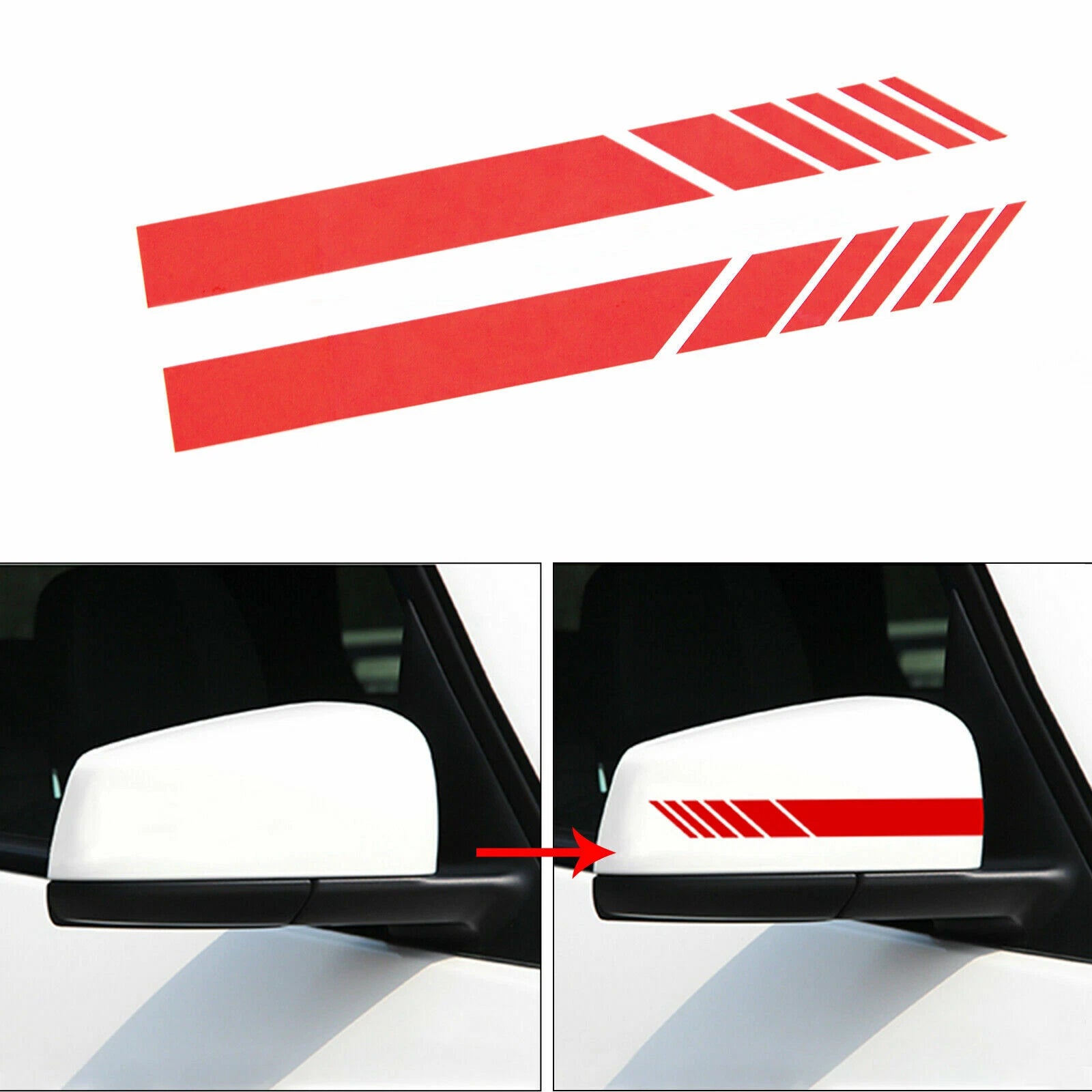 Reflective Rearview Mirror Decor Sticker for Mercedes-Benz (2012–2019)
