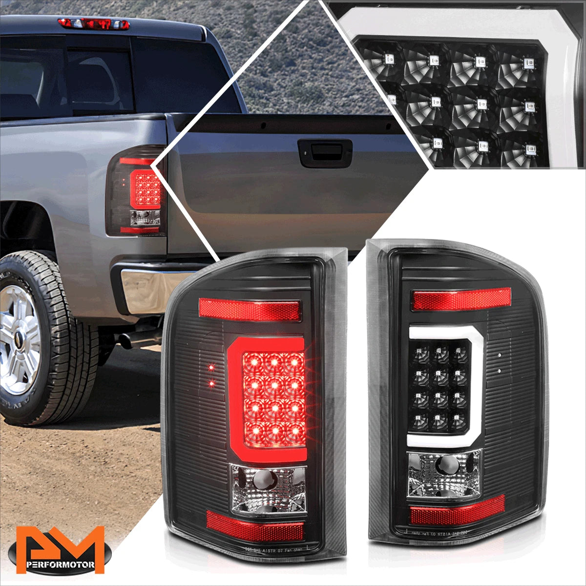 Set of 2 Tubular Side Rail Bars for Silverado/Sierra (2007–2013)