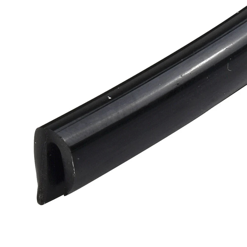 Black U-Shape Car Door Moulding Rubber Strip Trim Guard Edge Protector Cover