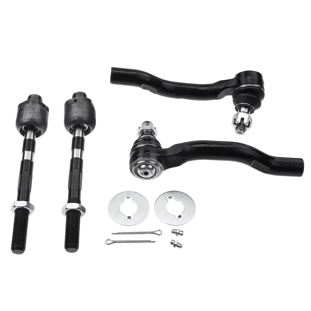 Set of 4 Inner & Outer Tie Rod Ends for Nissan Frontier Pathfinder (2005–2019)