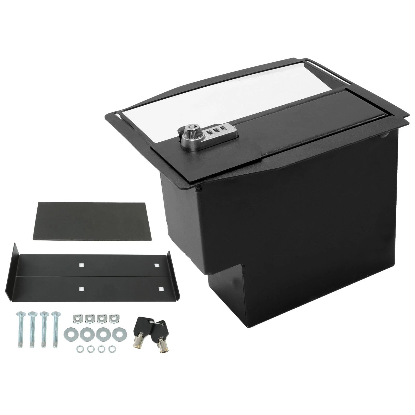 Center Console Safe Lock Vault for Ford F150 Raptor/F250/F350 (2015–2020)