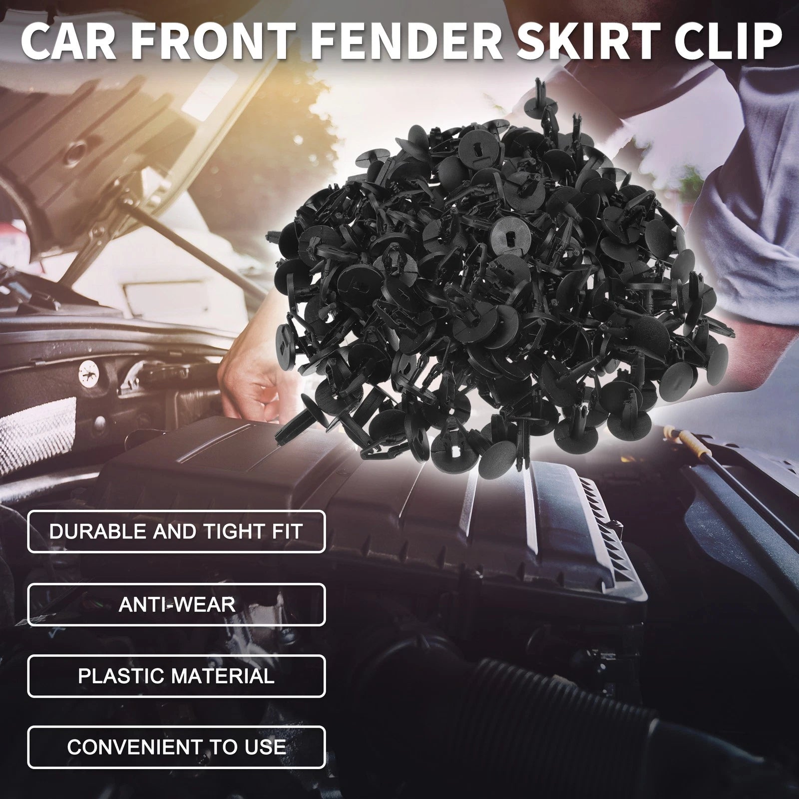 100 Pcs Front Fender Skirt Clip for Chevrolet GMC C K Trucks (2007–2008)
