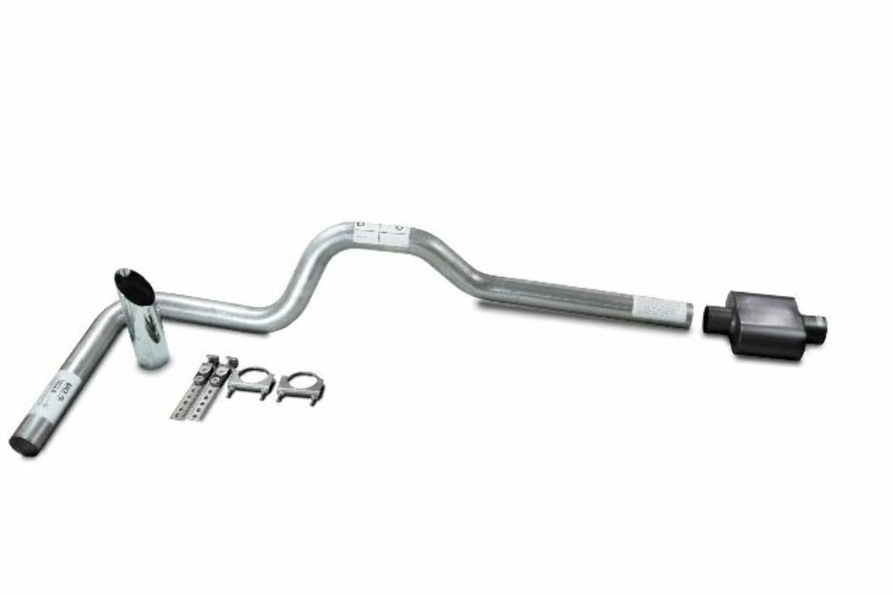 Single 3" Exhaust Kit for Chevy GMC 1500 (2019–2025) - 1 Chamber Muffler, Slash Tip