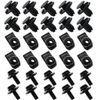 Undertray-Cover Clips / Metal Bolt Fixed Nut Clamp Kit for Nissan Qashqai