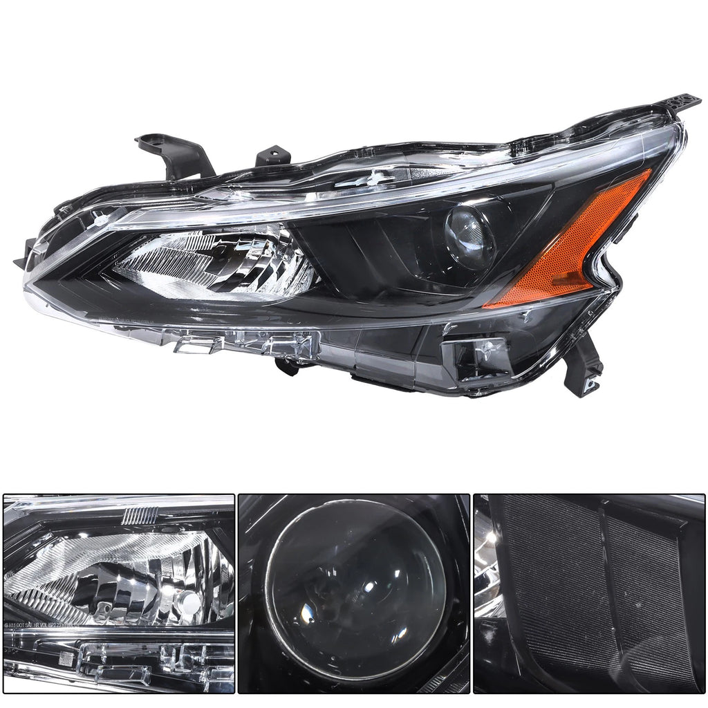 Clear Lens Black Left Side Headlight Assembly for Nissan Altima (2022)