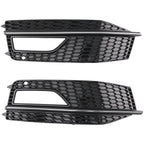 Front Bumper Fog Light Grille Cover for Audi A4 (2013–2016)