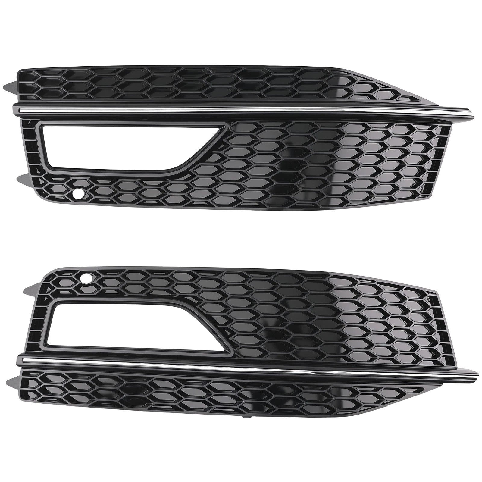 Front Bumper Fog Light Grille Cover for Audi A4 (2013–2016)