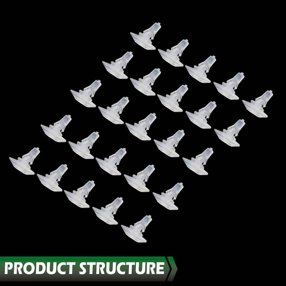 25pcs Door Weatherstrip Clips for GM (Fits 3/16" Hole)