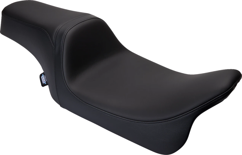 Predator 1Up Seat for Harley FLH (Smooth Black Solar Leather)