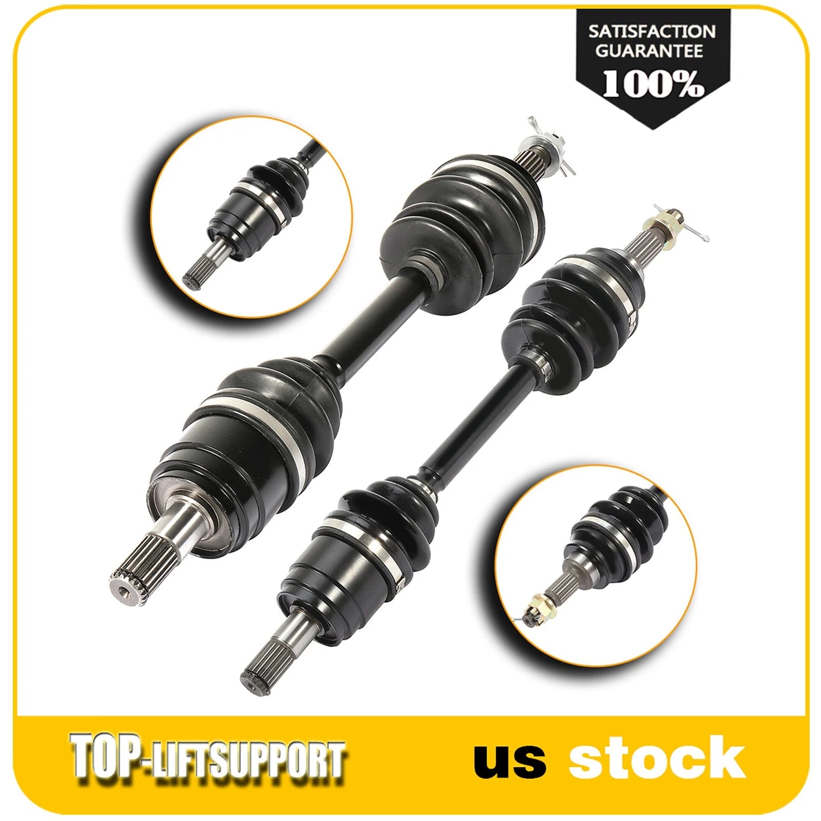 2X CV Axles for Honda Foreman Rubicon 500 650 680 (2005–2007)