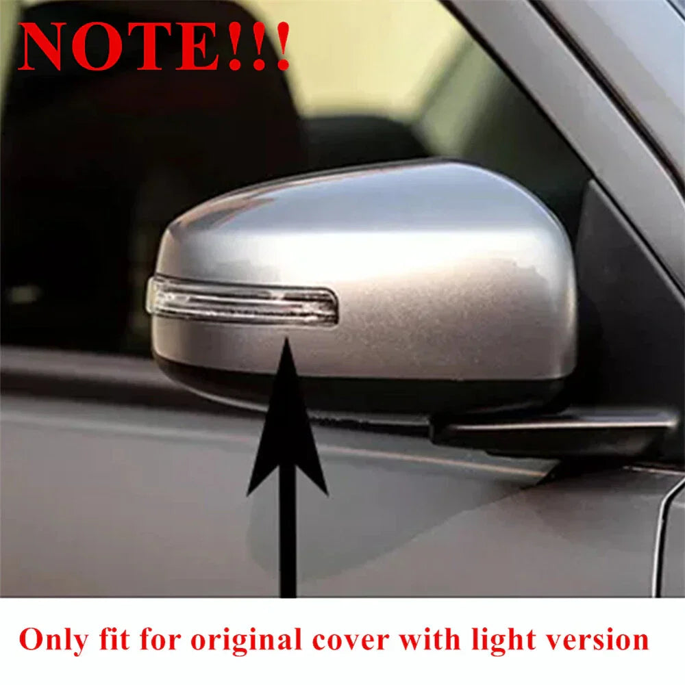 Black Carbon Fiber Side Mirror Covers for 2013-2016 Mitsubishi Lancer EVO